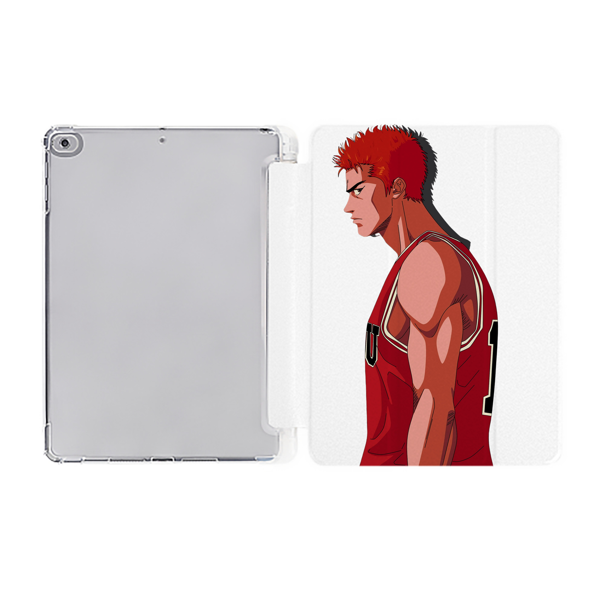 （画像用） SLAM DUNK／スラムダンク IPad ケース ペン収納付き 三つ折りスタンド PUレザー×シリコン 対応機種9.5/10.5/10.9インチ